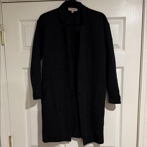 Philosophy Black Knit Open Cardigan